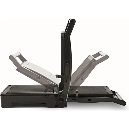 Kenwood Contact Grill HGM31.000SI - 2000W - 3 Adjustable Grilling Positions - Non-Stick Plates - Silver (5011423004631) - image 4