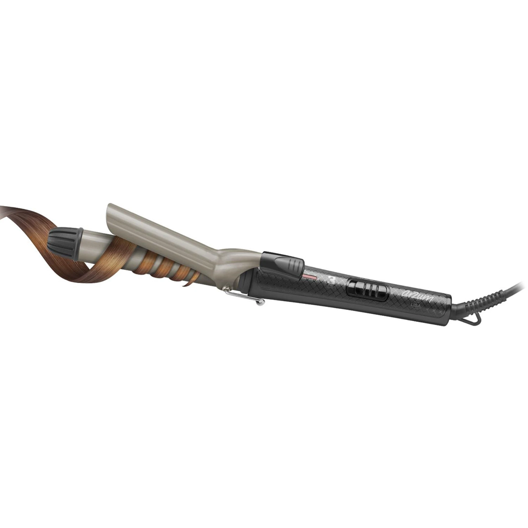 فير أرزوم ليزا AR5028 XL - صفائح سيراميك 32 ملم - إعدادات حرارة قابلة للتعديل 160-200 درجة مئوية - طرف عازل للحرارة - تموجات طبيعية لامعة - اسود (8693184953648) - image 3