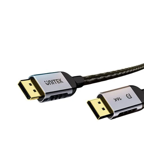 كابل يونيتيك للألعاب 8K 120Hz Displayport 2.1 C1626GY  - أسود (4894160053077) - image 4