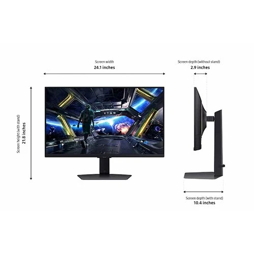 مونيتر الألعاب سامسونج أوديسي G7 G70D الذكية - قياس 32 أنج - دقة 4K UHD - لوحة IPS - تردد 144 هيرتز ووقت استجابة 1 ملي ثانية - متوافقة مع G-Sync - أسود (8806095723969) - image 5