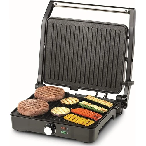 Kenwood Contact Grill HGM31.000SI - 2000W - 3 Adjustable Grilling Positions - Non-Stick Plates - Silver (5011423004631) - image 3