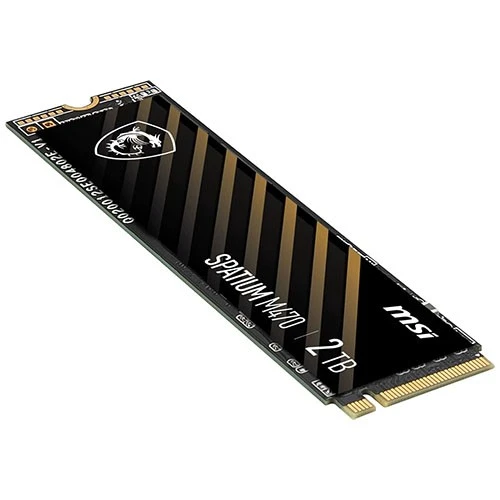 قرص MSI سباتيوم برو 2 تيرابايت M470 SSD PCIe 4.0 M.2 NVMe بسرعة قراءة 6000 ميجابايت/ثانية وسرعة كتابة 5000 ميجابايت/ثانية  - أسود (824142390283) - image 4
