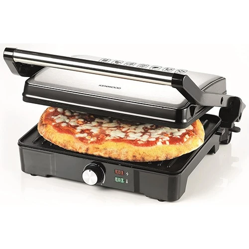 Kenwood Contact Grill HGM31.000SI - 2000W - 3 Adjustable Grilling Positions - Non-Stick Plates - Silver (5011423004631) - image 2