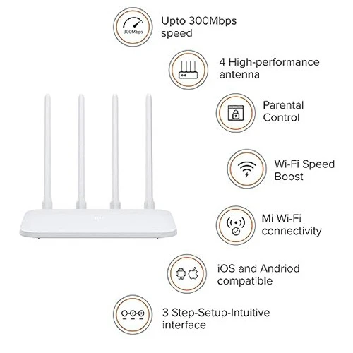 Xiaomi Router 4C - 2.4 GHz Wireless Speed - 4 High Performance Antennas - Parental Control - White (6970244525529) - image 5