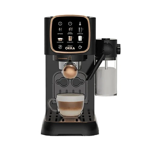 Arzum Okka Espresso Solo OK0032C Semi Automatic Machine - Dual brewing system - 15 Bar Pump - 1.1 Liter - Smart Control Panel - Copper (8693184917961) - image 6