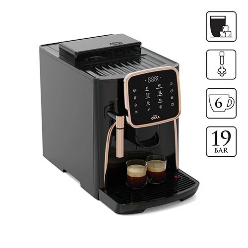 Arzum Okka Espresso Pro OK0030C Full Automatic Machine - 1.8 L Water Tank - Multiple Coffee Options - Steam Wand Function - Automatic Cleaning System (8693184917688) - image 2