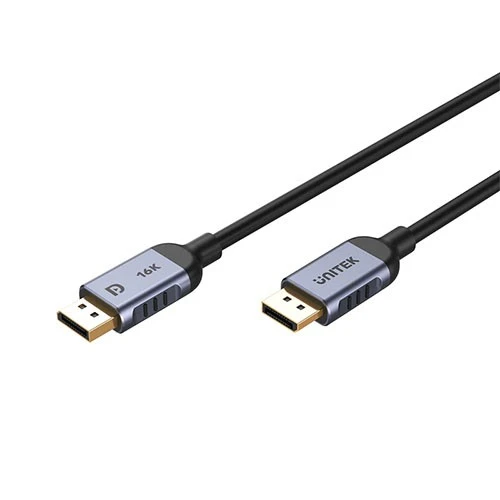 كابل يونيتيك للألعاب 8K 120Hz Displayport 2.1 C1626GY  - أسود (4894160053077) - image 2