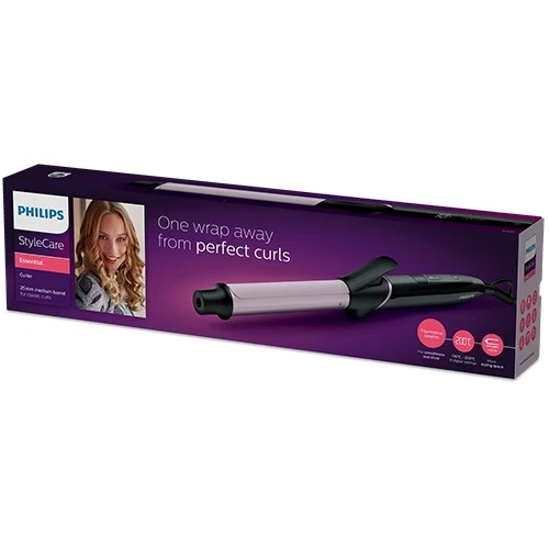 Philips StyleCare Curler BHB864/03 - Tourmaline Ceramic Barrel - 8 Digital Temperature Settings - 60-Second Fast Heat-Up - Auto Shut-off - Black / Pink (8710103782391) - image 4 Philips StyleCare Curler BHB864/03 - Tourmaline Ceramic Barrel - 8 Digital Temperature Settings - 60-Second Fast Heat-Up - Auto Shut-off - Black / Pink (8710103782391) - image 4