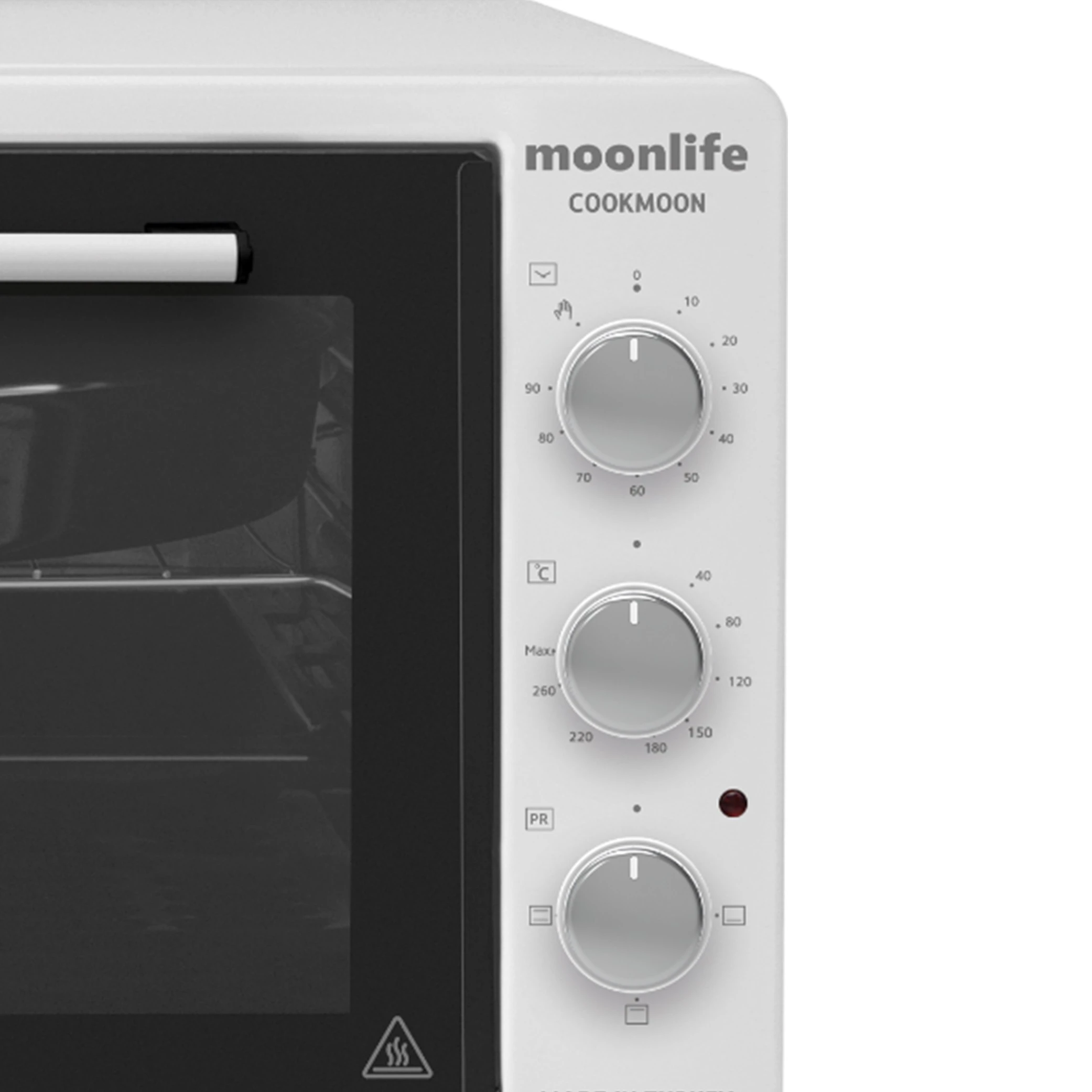 فڕنی مینی موون لایف مۆدێلی Cookmoon MF404W - قەبارەی 42 لیتر - بەهێزی 1300 وات - ڕووپۆشی ئیمایڵ - سپی (8682079450737) - image 3