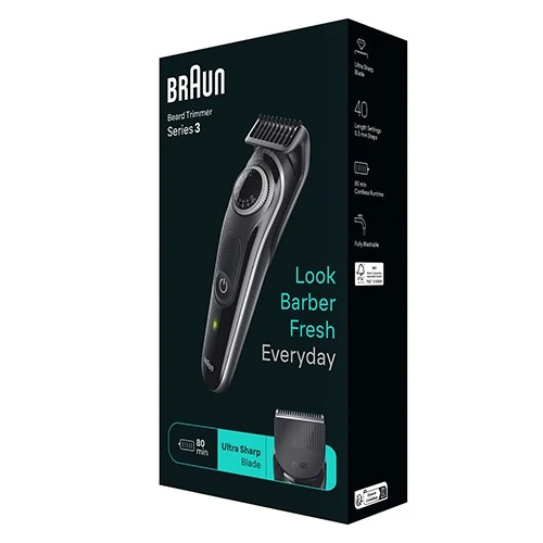 Braun Beard Trimmer Series 3 BT3440 - Trims and Styles with 40 Length Settings and Ultra-Sharp Blades - Grey (4210201447931) - image 5
