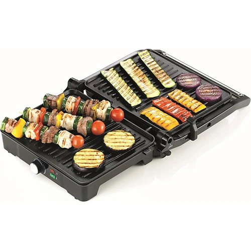 Kenwood Contact Grill HGM31.000SI - 2000W - 3 Adjustable Grilling Positions - Non-Stick Plates - Silver (5011423004631) - image 5