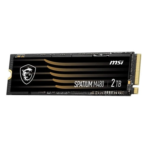 MSI سباتيوم برو 2 تيرابايت SSD PCIe 4.0 NVMe M.2  سرعة قراءة 7400 ميجابايت/ث وسرعة كتابة 7000 ميجابايت/ث طراز M480 – أسود (824142326923) - image 3