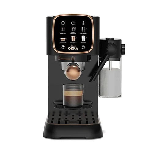 Arzum Okka Espresso Solo OK0032C Semi Automatic Machine - Dual brewing system - 15 Bar Pump - 1.1 Liter - Smart Control Panel - Copper (8693184917961) - image 4