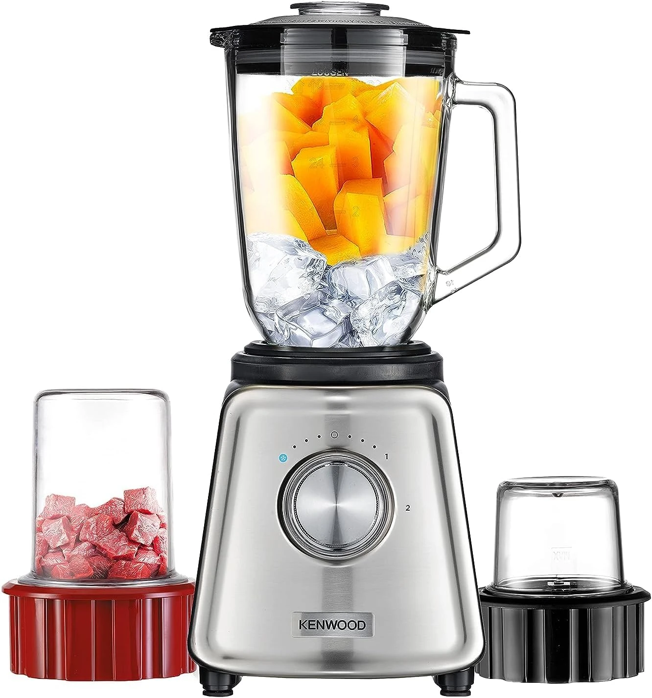 خلاط كينوود BLP44.270SS - محرك قوي 800 واط - سعة 2 لتر - سرعتان - فضي (5011423000527) - image 6