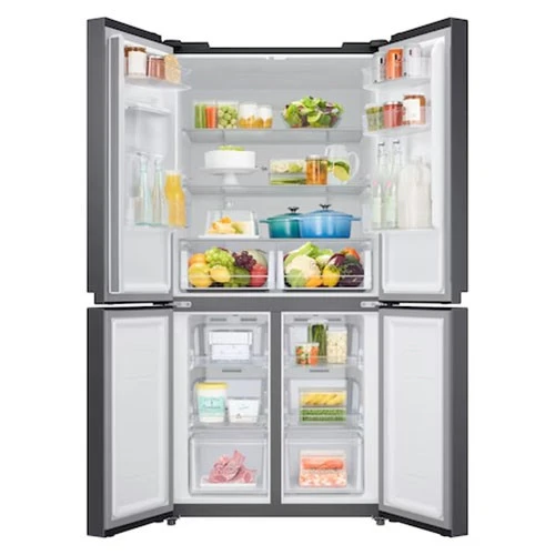 Samsung French Door Refrigerator RF48A4010B4 - 16 ft. Capacity - Digital Inverter Compressor - Twin Cooling Plus System - No Frost Technology - Power Cool & Power Freeze - Black (8806090877896) - image 9
