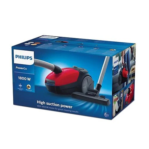 Philips PowerGo Cylinder Vacuum Cleaner FC8293/61 - 1800W - High Suction Power - 9 Meter Reach - s-bag Technology - Super Clean Air Filter - Red (8710103843955) - image 7 Philips PowerGo Cylinder Vacuum Cleaner FC8293/61 - 1800W - High Suction Power - 9 Meter Reach - s-bag Technology - Super Clean Air Filter - Red (8710103843955) - image 7