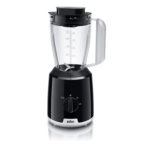 Braun Blender PowerBlend 1 JB1023 3 in 1 - Powerful 600 W Motor - 1.5 Liters Capacity - 2 Speeds and Pulse - Black (8021098001665) - image 4