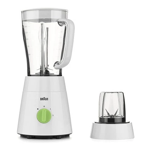 Braun Blender 2in1 JB0115WH - 500 W Motor - 1.5 Liter Jar Capacity - 2 Speeds + Pulse Function - White (8021098003423) - image 2 Braun Blender 2in1 JB0115WH - 500 W Motor - 1.5 Liter Jar Capacity - 2 Speeds + Pulse Function - White (8021098003423) - image 2