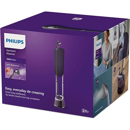 Philips 3000 Series Stand Steamer STE3180/30 - 2000W Power - XL StyleBoard - 40g/min Continuous Steam - 2L Detachable Tank - Purple (8720389024986) - image 8