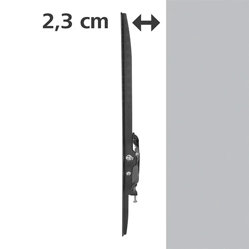 Hama TV Wall Bracket Rigid 220809 - Strong Steel Frame - Up to 65 Inch - Universal Compatibility - Space-saving style - Black (4047443509369) - image 2
