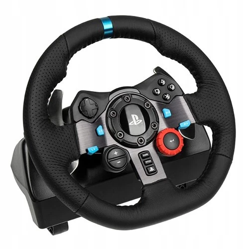 Logitech G G29 Driving Force Racing Wheel Controller - Dual-Motor Force Feedback - Wired - Stainless Steel Paddle Shifters - Black (5099206057319) - image 5