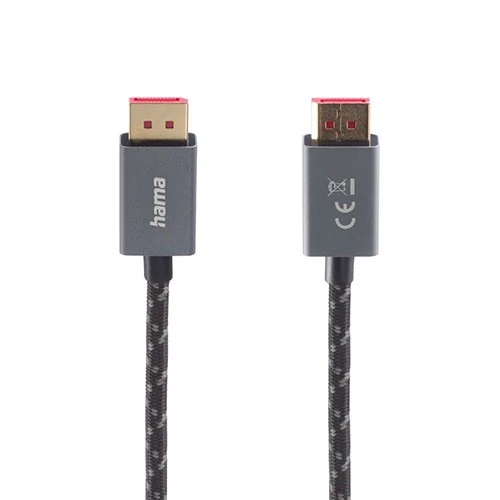 Hama DisplayPort Cable DP 1.4 200505 Ultra-HD 8K  2.00 m - Silver (4047443445186) - image 3