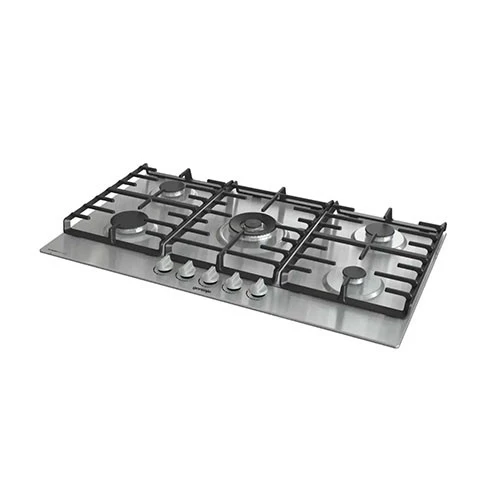 Gorenje Built in Gas Hob 90 cm GW9C51X - BigSurface Design - Cast iron ProGrids - Powerful Wok Burner - 5 Burners - Stainless Steel- Silver (3838782384035) - image 3