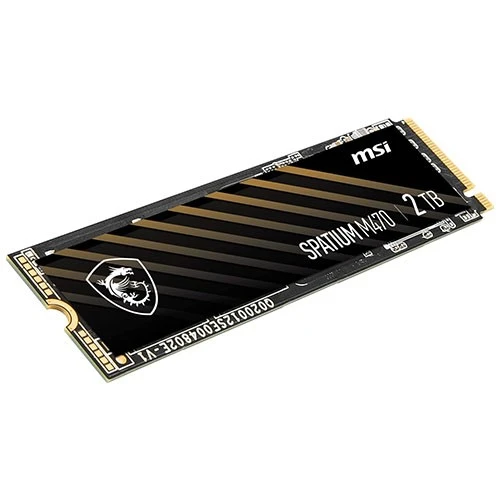 قرص MSI سباتيوم برو 2 تيرابايت M470 SSD PCIe 4.0 M.2 NVMe بسرعة قراءة 6000 ميجابايت/ثانية وسرعة كتابة 5000 ميجابايت/ثانية  - أسود (824142390283) - image 3