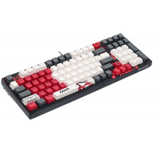 Bloody S98 Naraka Mechanical Gaming Keyboard - 98% - BLMS Red Plus - Wired - Hot-Swappable - White / Red (4711421000383) - image 6