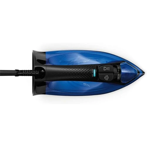 Philips PerfectCare Steam Iron GC3920/26 - 2500W Power - OptimalTEMP Technology - 180g Steam Boost - SteamGlide Plus Soleplate - Black/Blue (8710103811725) - image 4
