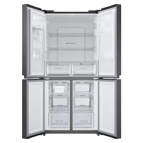 Samsung French Door Refrigerator RF48A4010B4 - 16 ft. Capacity - Digital Inverter Compressor - Twin Cooling Plus System - No Frost Technology - Power Cool & Power Freeze - Black (8806090877896) - image 4