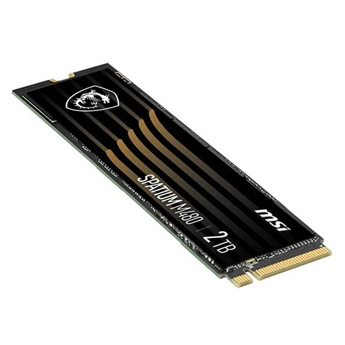 MSI سباتيوم برو 2 تيرابايت SSD PCIe 4.0 NVMe M.2  سرعة قراءة 7400 ميجابايت/ث وسرعة كتابة 7000 ميجابايت/ث طراز M480 – أسود (824142326923) - image 4