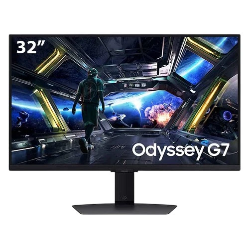 مونيتر الألعاب سامسونج أوديسي G7 G70D الذكية - قياس 32 أنج - دقة 4K UHD - لوحة IPS - تردد 144 هيرتز ووقت استجابة 1 ملي ثانية - متوافقة مع G-Sync - أسود (8806095723969) - image 2