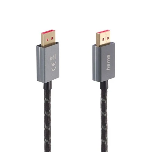 Hama DisplayPort Cable DP 1.4 200505 Ultra-HD 8K  2.00 m - Silver (4047443445186) - image 2