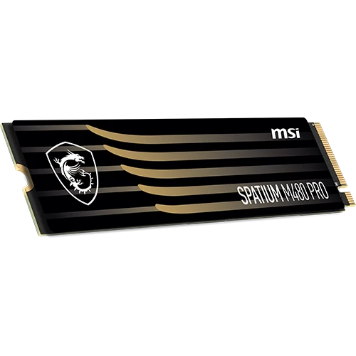 MSI سباتيوم برو 2 تيرابايت SSD PCIe 4.0 NVMe M.2  سرعة قراءة 7400 ميجابايت/ث وسرعة كتابة 7000 ميجابايت/ث طراز M480 – أسود (824142326923) - image 1