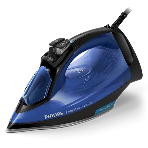 Philips PerfectCare Steam Iron GC3920/26 - 2500W Power - OptimalTEMP Technology - 180g Steam Boost - SteamGlide Plus Soleplate - Black/Blue (8710103811725) - image 1