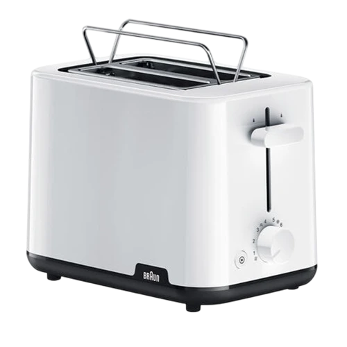Braun Breakfast1 Toaster HT1010WH - 900W - 8 Browning Settings - Bun Warmer - White (8021098760166) - image 1