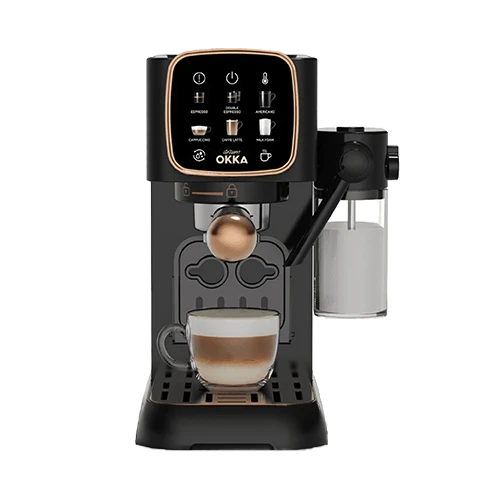 Arzum Okka Espresso Solo OK0032C Semi Automatic Machine - Dual brewing system - 15 Bar Pump - 1.1 Liter - Smart Control Panel - Copper (8693184917961) - image 1