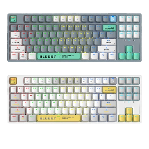 Bloody S87 Mechanical Keyboard - 80% TKL - BLMS Red Plus Switch - Wired USB - Hot-Swappable (4711421993913) - image 1 Bloody S87 Mechanical Keyboard - 80% TKL - BLMS Red Plus Switch - Wired USB - Hot-Swappable (4711421993913) - image 1