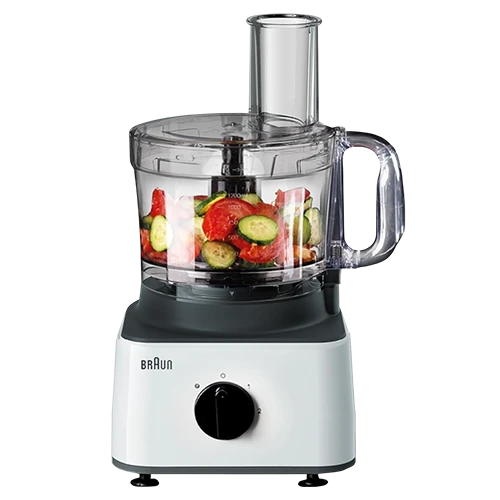 Braun Food Processor 8-in-1 System FP0132WH - 750W - 2.1L Bowl - 1.8L Blender - White (FP0132WH) - image 1 Braun Food Processor 8-in-1 System FP0132WH - 750W - 2.1L Bowl - 1.8L Blender - White (FP0132WH) - image 1