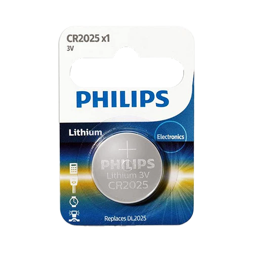 PHILIPS BATTERY CR2025 3V LITHIUM