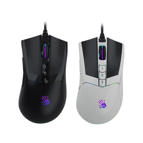 ماوس الألعاب بلودي W90 ماكس RGB - دقة 12000 CPI - سلكي - مستشعر BC3332-A 10K - أسود (4711421955553) - image 1