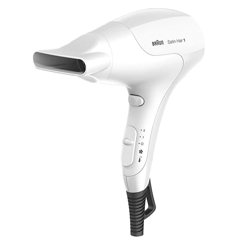 Braun Satin Hair PowerPerfection Hair Dryer HD180 - 1800W - Infrared Heating System - 3 Heat and 2 Airflow Settings - Lightweight Ergonomic Design - White (4210201122418) - image 1